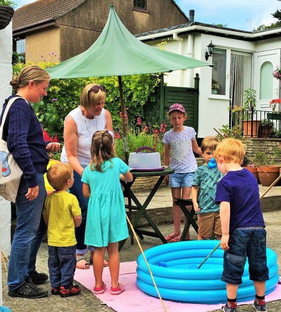 Enjoying the hook-a-duck